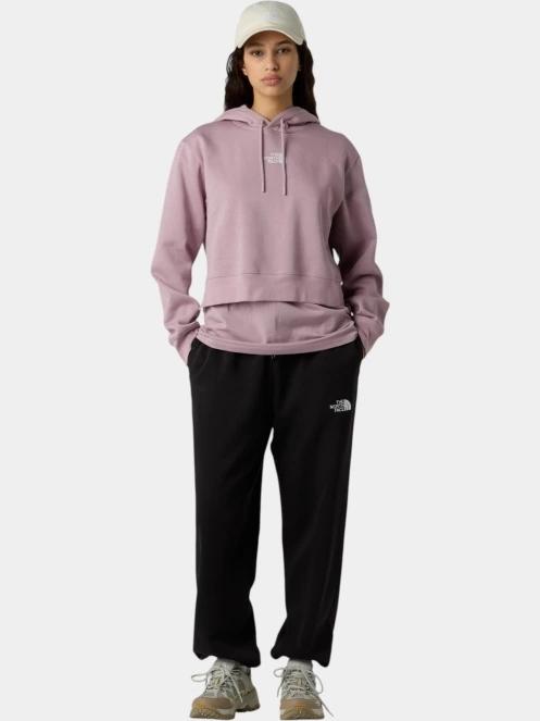 The North Face W Essential Crop Hoodie női kapucnis pulóver lila színben 4