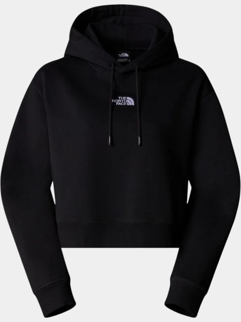 The North Face W Essential Crop Hoodie női kapucnis pulóver fekete színben 5