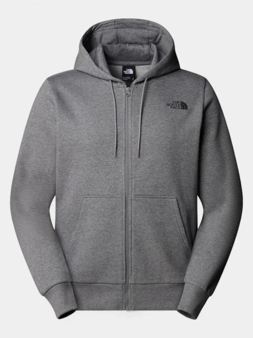 The North Face M Simple Dome Full Zip Hoodie férfi kapucnis pulóver szürke színben 6