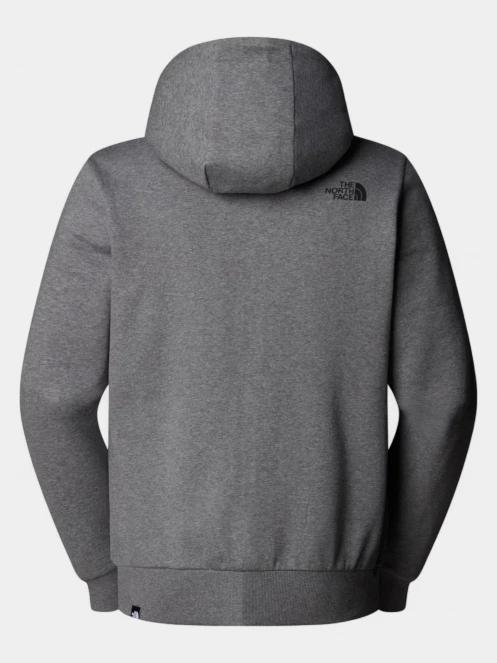 The North Face M Simple Dome Full Zip Hoodie férfi kapucnis pulóver szürke színben 7