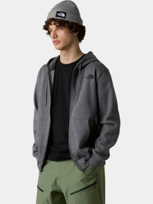 The North Face M Simple Dome Full Zip Hoodie férfi kapucnis pulóver szürke színben 3