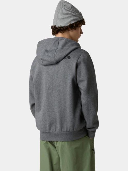 The North Face M Simple Dome Full Zip Hoodie férfi kapucnis pulóver szürke színben 4