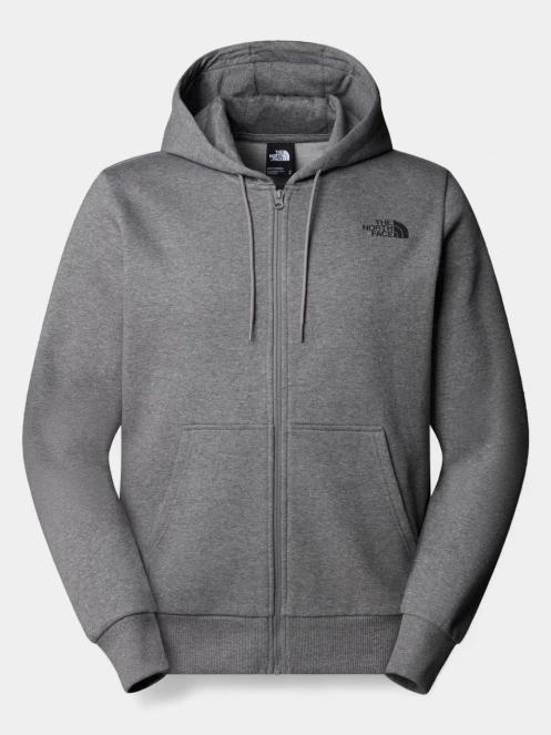 The North Face M Simple Dome Full Zip Hoodie férfi kapucnis pulóver szürke színben 6