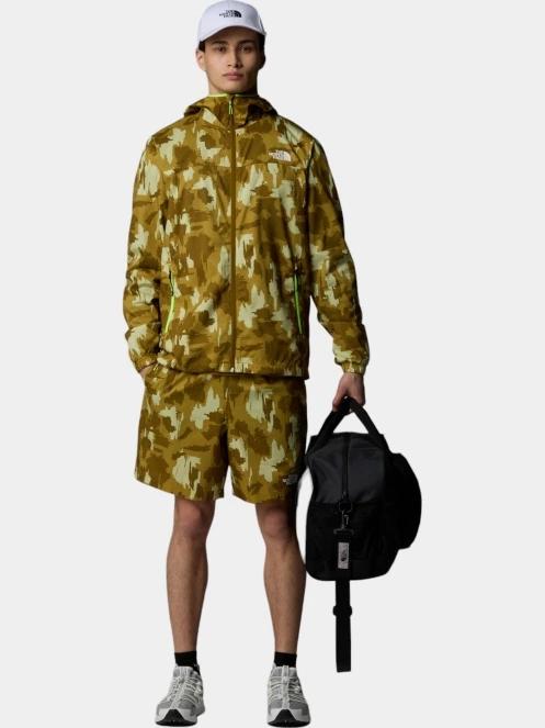 The North Face M Ma Hooded Wind Jacket Print férfi széldzseki barna színben 4
