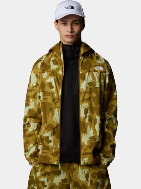 The North Face M Ma Hooded Wind Jacket Print férfi széldzseki barna színben 5