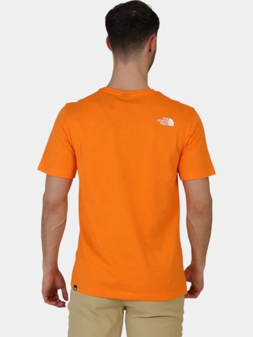 The North Face M S/S Easy Tee férfi rövid ujjú póló narancssárga színben 4