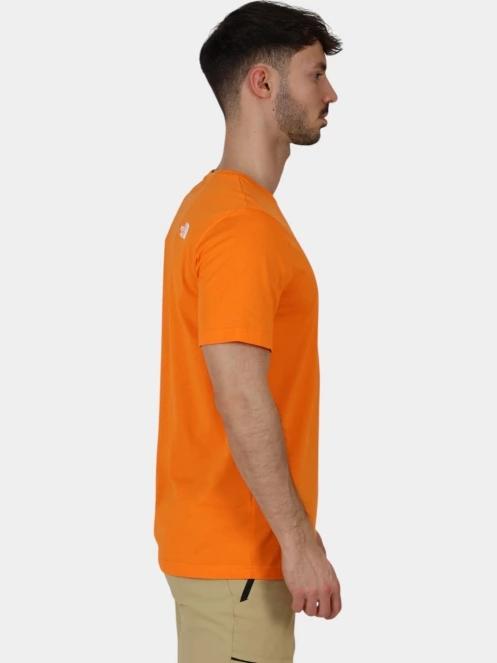 The North Face M S/S Easy Tee férfi rövid ujjú póló narancssárga színben 5