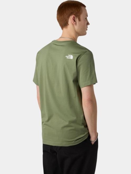 The North Face M Ss Easy Tee férfi rövid ujjú póló zöld színben 3
