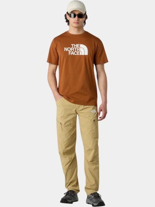 The North Face M Ss Easy Tee férfi rövid ujjú póló barna színben 4