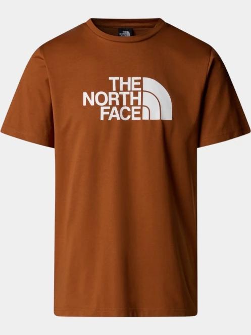 The North Face M Ss Easy Tee férfi rövid ujjú póló barna színben 5