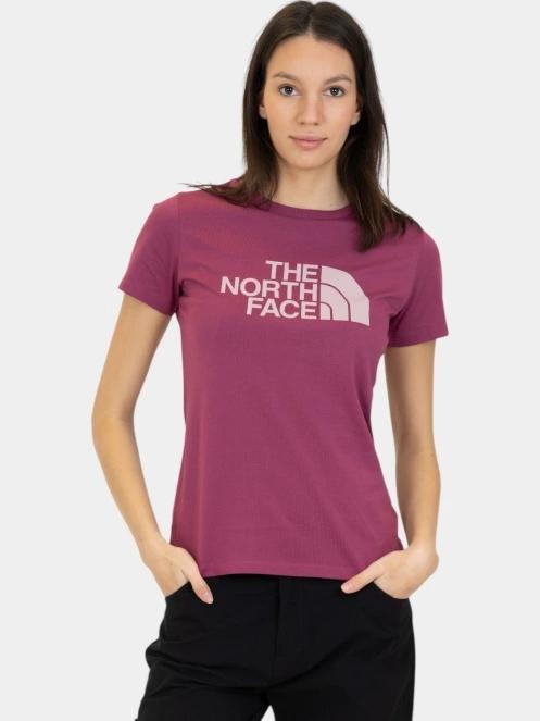 The North Face W S/S Easy Tee női rövid ujjú póló magenta színben 2