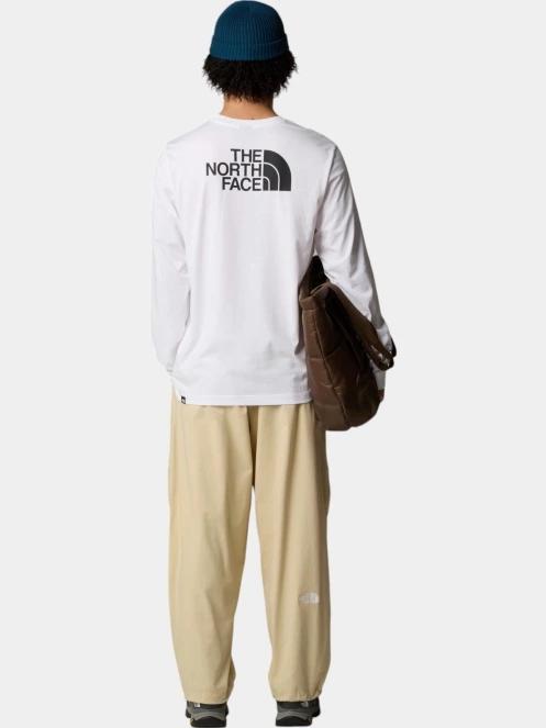 The North Face M L/S Easy Tee férfi hosszú ujjú póló fehér színben 4