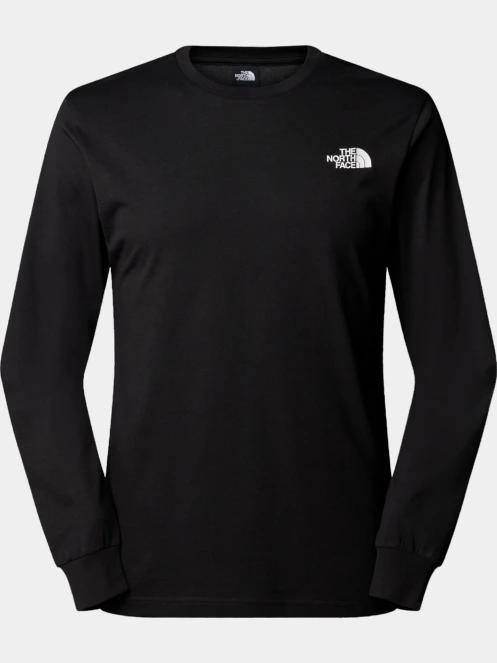 The North Face M L/S Easy Tee férfi hosszú ujjú póló fekete színben 5