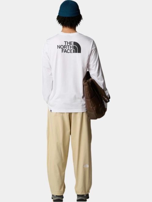 The North Face M L/S Easy Tee férfi hosszú ujjú póló fehér színben 4