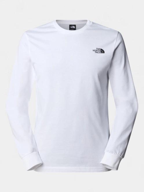 The North Face M L/S Easy Tee férfi hosszú ujjú póló fehér színben 5