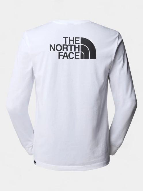 The North Face M L/S Easy Tee férfi hosszú ujjú póló fehér színben 6