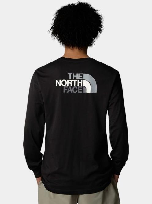 The North Face M L/S Easy Tee férfi hosszú ujjú póló fekete színben 3