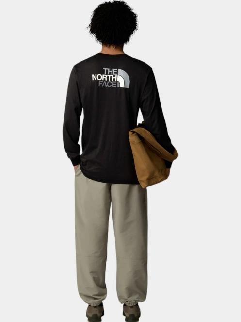 The North Face M L/S Easy Tee férfi hosszú ujjú póló fekete színben 4