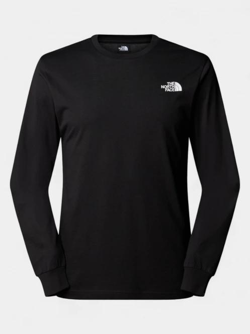 The North Face M L/S Easy Tee férfi hosszú ujjú póló fekete színben 5