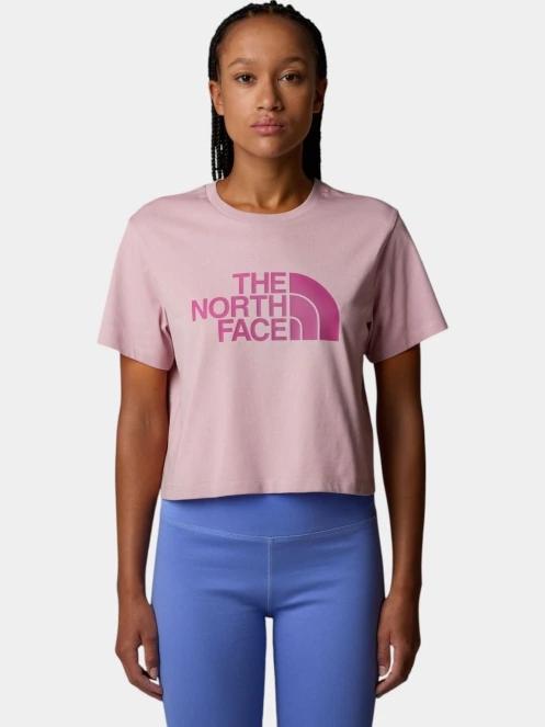 The North Face W S/S Easy Relaxed Cropped Tee női crop top rózsaszín színben 2