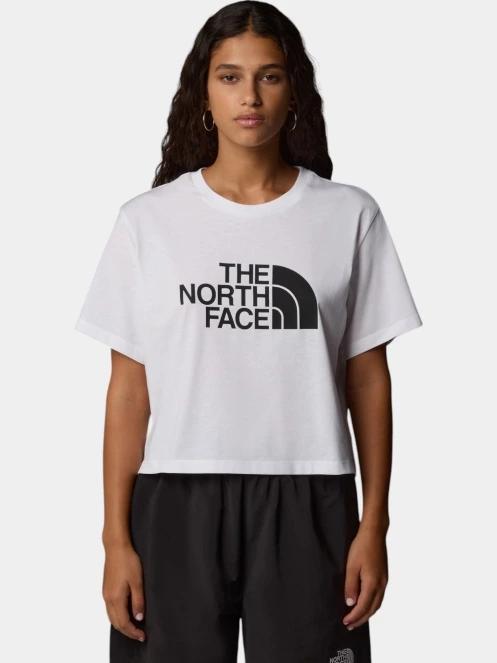 The North Face W S/S Easy Relaxed Cropped Tee női crop top fehér színben 2