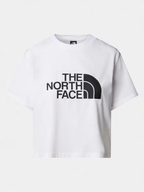 The North Face W S/S Easy Relaxed Cropped Tee női crop top fehér színben 5