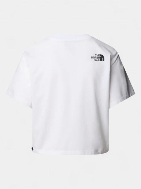 The North Face W S/S Easy Relaxed Cropped Tee női crop top fehér színben 6