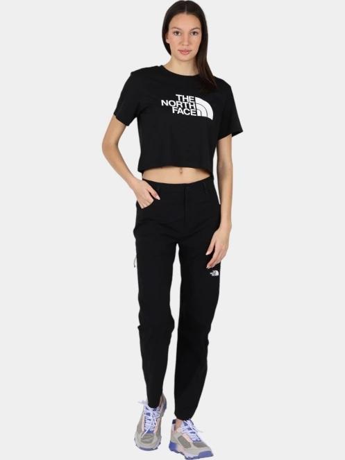 The North Face W S/S Easy Relaxed Cropped Tee női crop top fekete színben 5