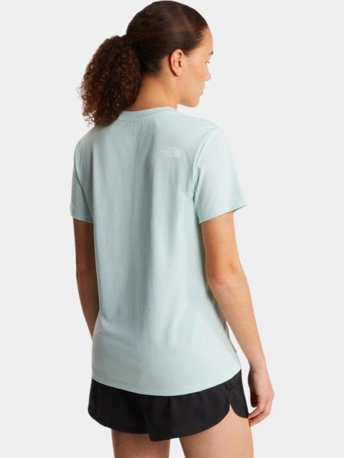The North Face W Flex Short Sleeves Reg Tee női rövid ujjú sport póló világoskék színben 4