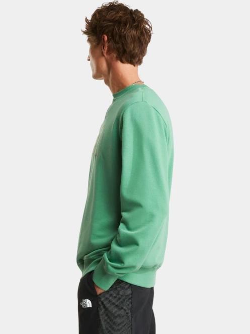 The North Face M Drew Peak Light Regular Crew férfi pulóver zöld színben 3