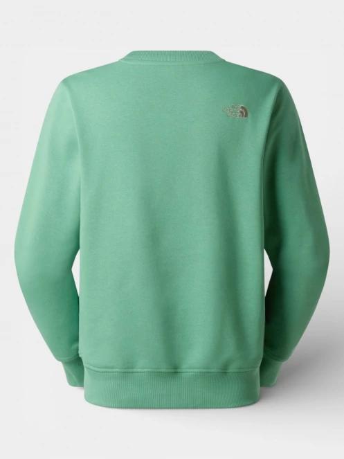 The North Face M Drew Peak Light Regular Crew férfi pulóver zöld színben 7