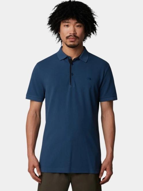 The North Face M Premium Slim Polo férfi galléros póló kék színben 2