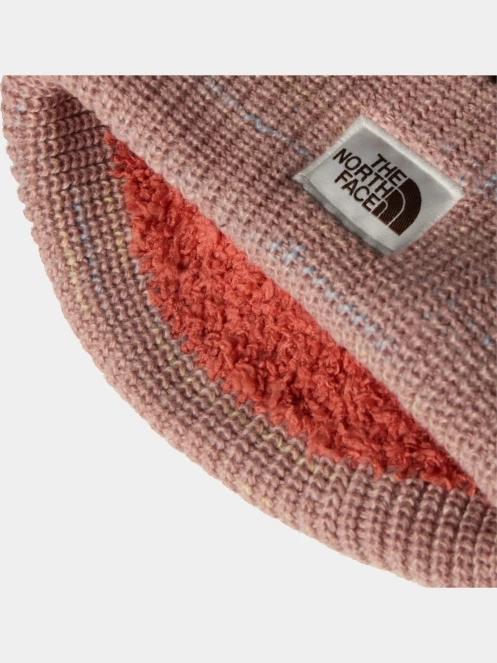 The North Face Salty Bae Lined Beanie kötött sapka rózsaszín színben 4