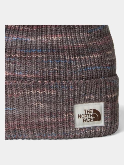 The North Face Salty Bae Lined Beanie kötött sapka barna színben 3