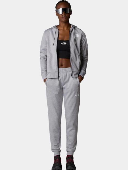 The North Face W Reaxion Fleece F/Z Hoodie női kapucnis pulóver szürke színben 4