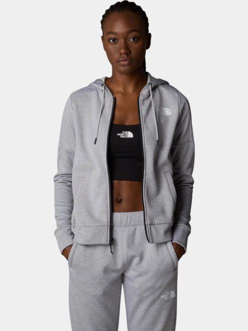 The North Face W Reaxion Fleece F/Z Hoodie női kapucnis pulóver szürke színben 5