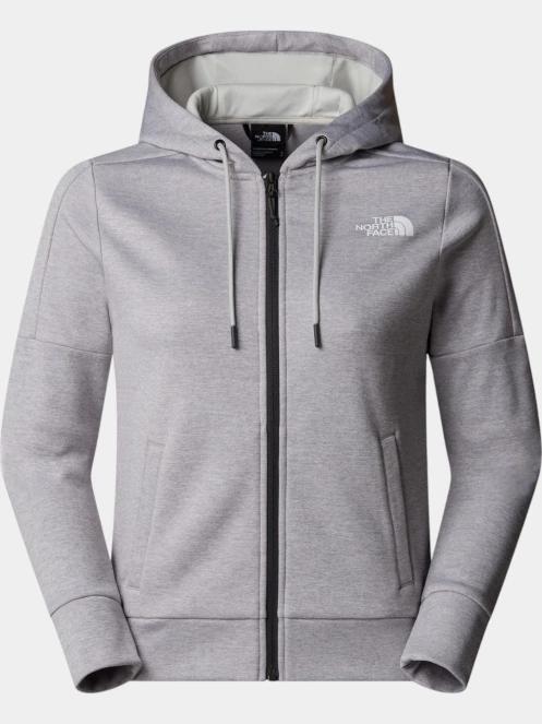 The North Face W Reaxion Fleece F/Z Hoodie női kapucnis pulóver szürke színben 6