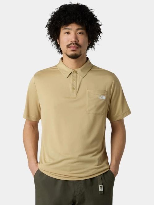 The North Face M New Tanken Polo férfi galléros póló barna színben 2