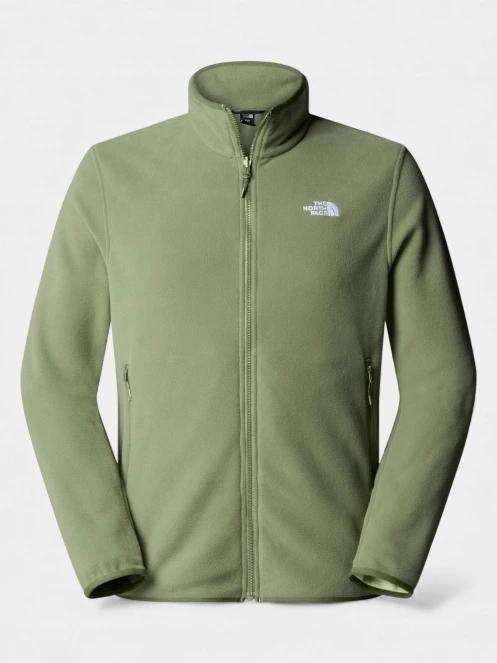 The North Face M Glacier Fleece Jacket férfi polár pulóver zöld színben 6