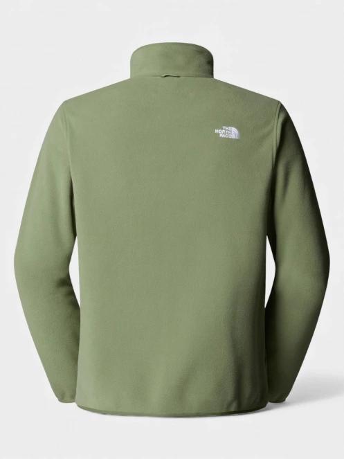 The North Face M Glacier Fleece Jacket férfi polár pulóver zöld színben 7