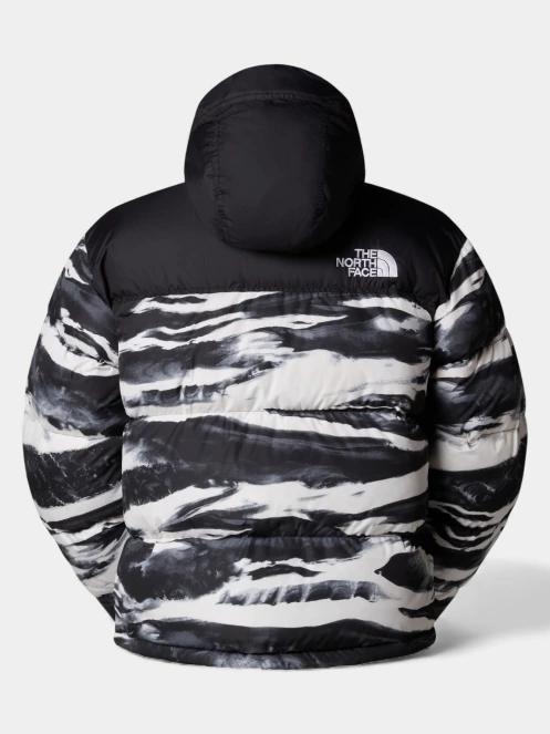 The North Face M 1996 Retro Nuptse Jacket -Print férfi pehelykabát fekete színben 3