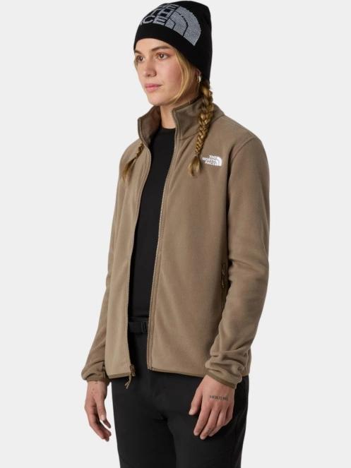The North Face W Glacier Fleece Jacket női polár pulóver barna színben 3