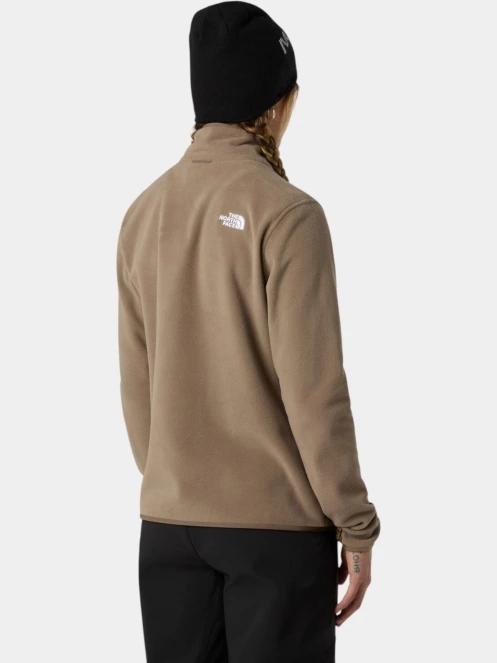 The North Face W Glacier Fleece Jacket női polár pulóver barna színben 4
