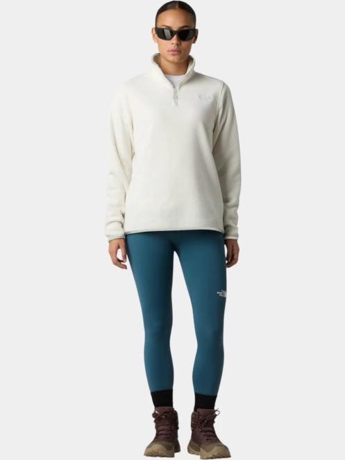 The North Face W Glacier Fleece 1/4 Zip Jacket női polár pulóver fehér színben 4