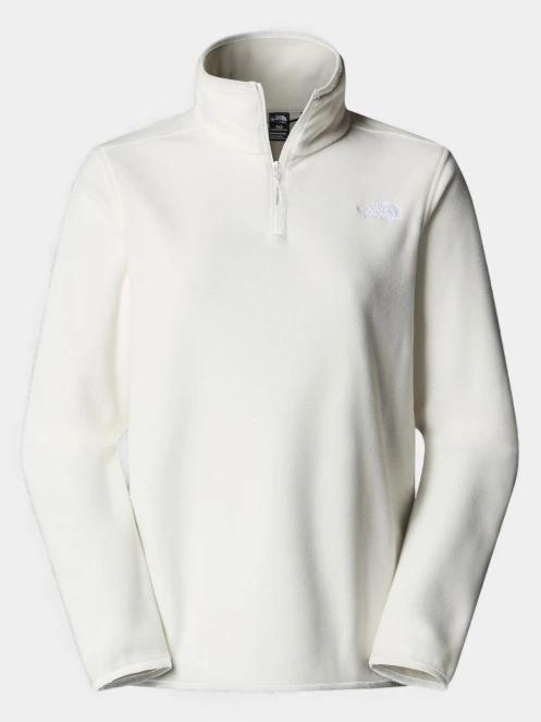 The North Face W Glacier Fleece 1/4 Zip Jacket női polár pulóver fehér színben 5