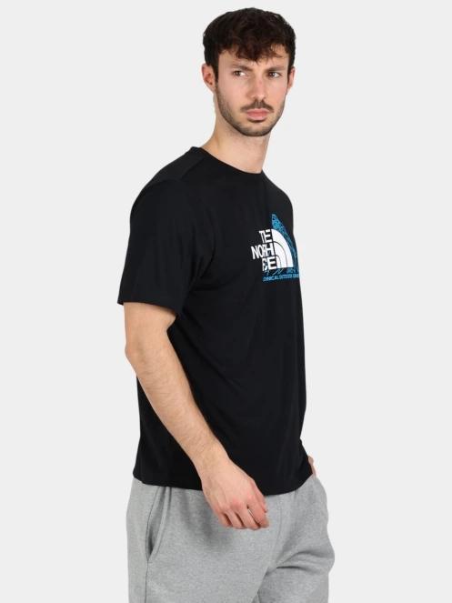 The North Face M Mountain Foundation Ss Tee-Graphic férfi rövid ujjú póló fekete színben 3