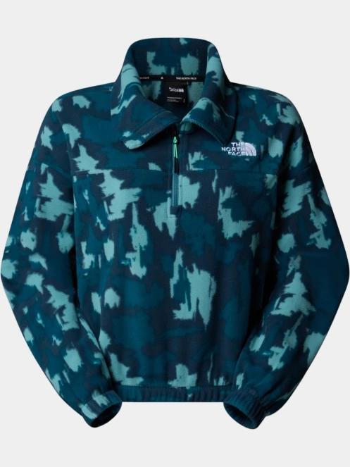 The North Face W Mountain Athletics Fleece 1/4 Zip-Prin női polár pulóver kék színben 2