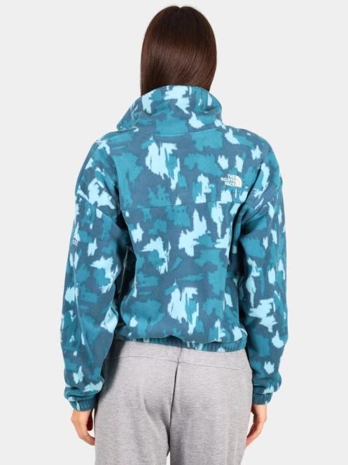 The North Face W Mountain Athletics Fleece 1/4 Zip-Prin női polár pulóver kék színben 4