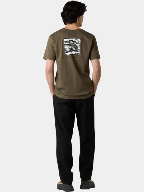 The North Face M Box Nse Edge Of Light Infill S/S Tee férfi rövid ujjú póló zöld színben 4