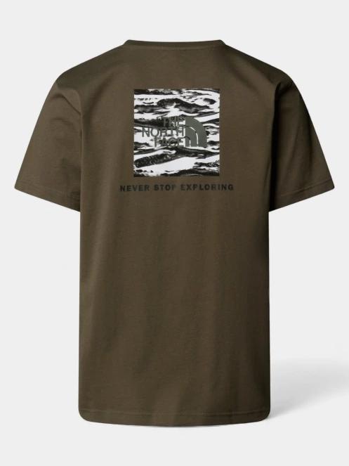 The North Face M Box Nse Edge Of Light Infill S/S Tee férfi rövid ujjú póló zöld színben 6